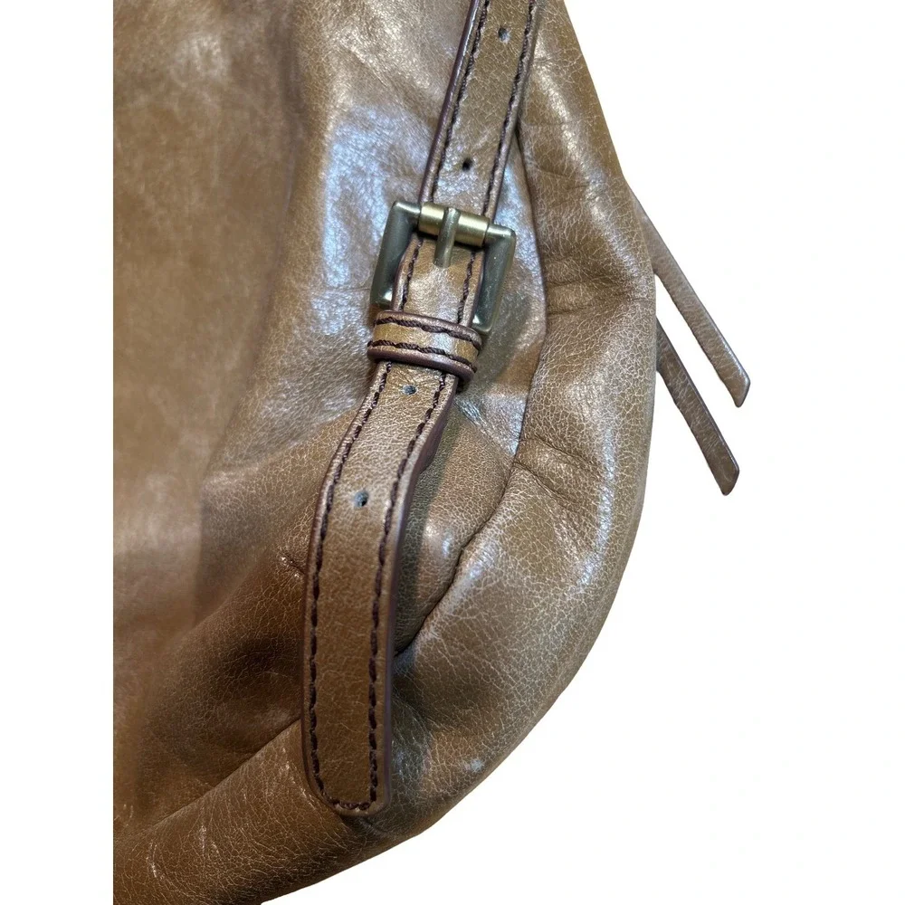 HOBO Shoulder Bag Brown Leather Adjustable Strap Everyday‎ Casual Purse